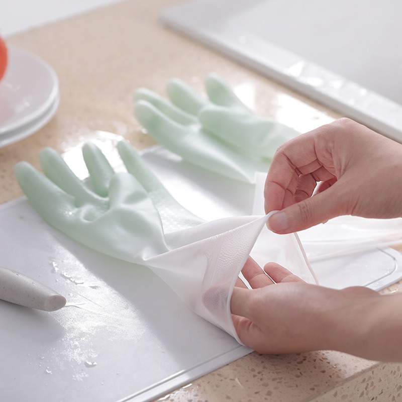 Rękawice do mycia naczyń z PVC – Dish Glove Rubber recenzja i cena