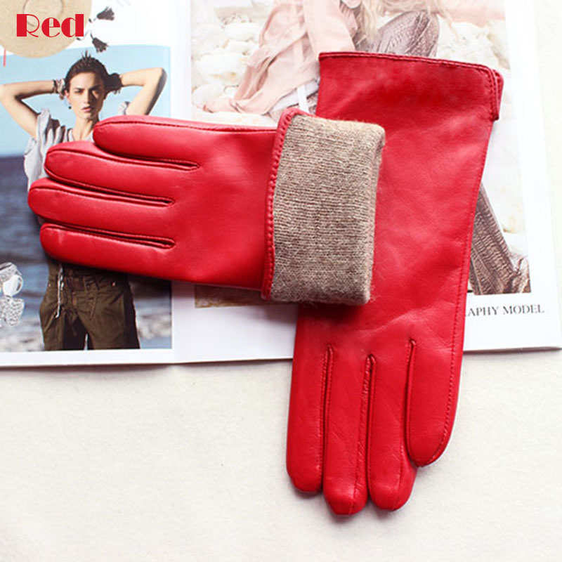 Damskie kolorowe rękawiczki ze – Leather Driving Glove recenzja i cena